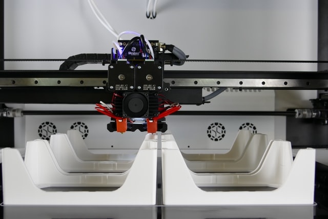 Nahaufnahme eines 3D-Druckers