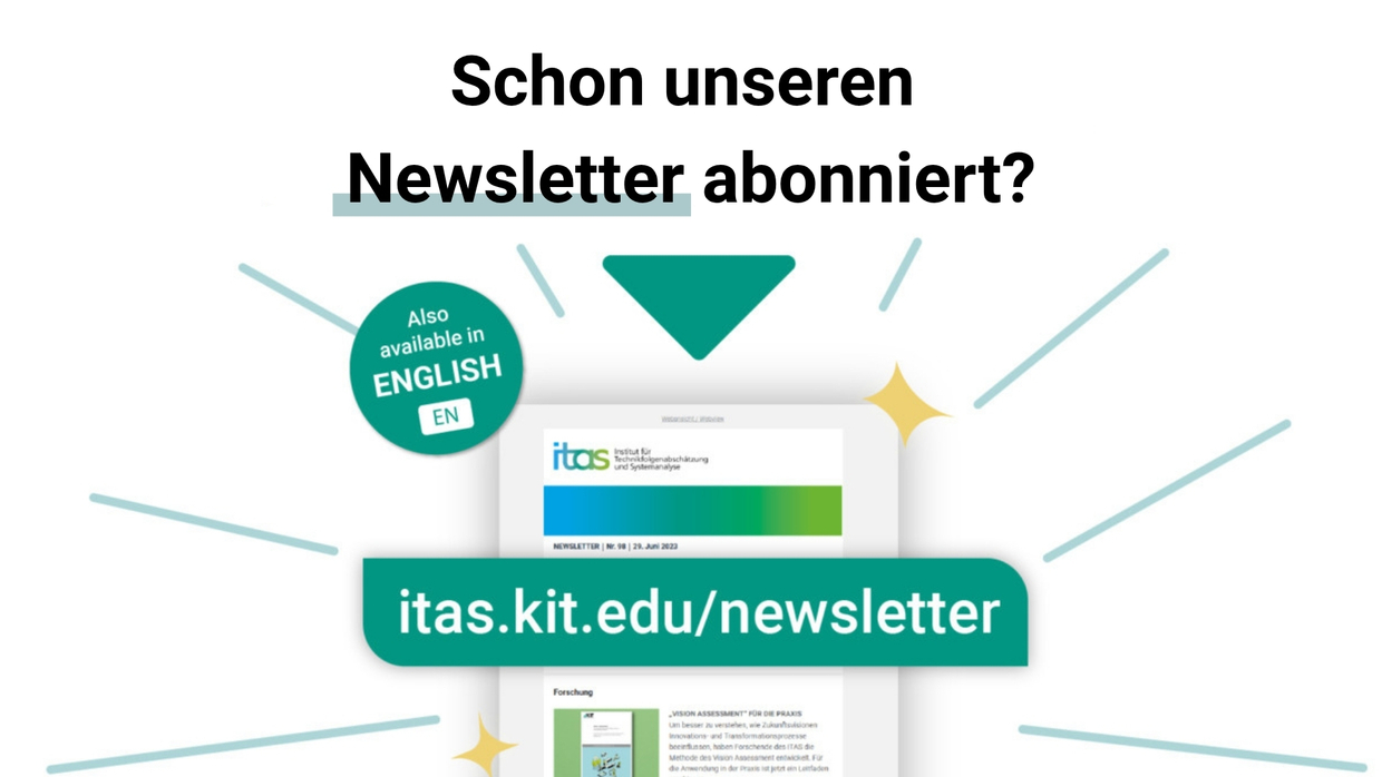 Grafik, die auf die Anmeldung zum Newsletter hinweist