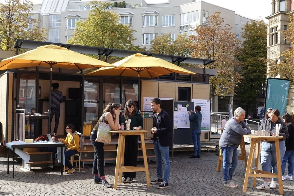 Außenansicht eines mobilen Reallabors