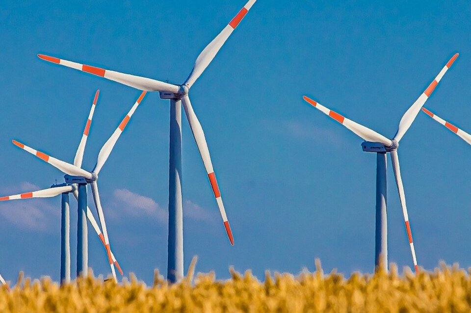 Windturbine, Windenergie, Windräder, Windrad