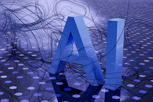 AI generiertes Bild mit den Buchstaben AI