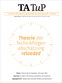 TATuP 1/2018 Theorie der TA reloaded