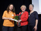 Wissenschaftsministerin Theresia Bauer mit ITAS-Projektleiter Oliver Parodi und Astrid Ley