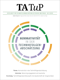 TATuP 1/2019 "Normativität in der Technikfolgenabschätzung"