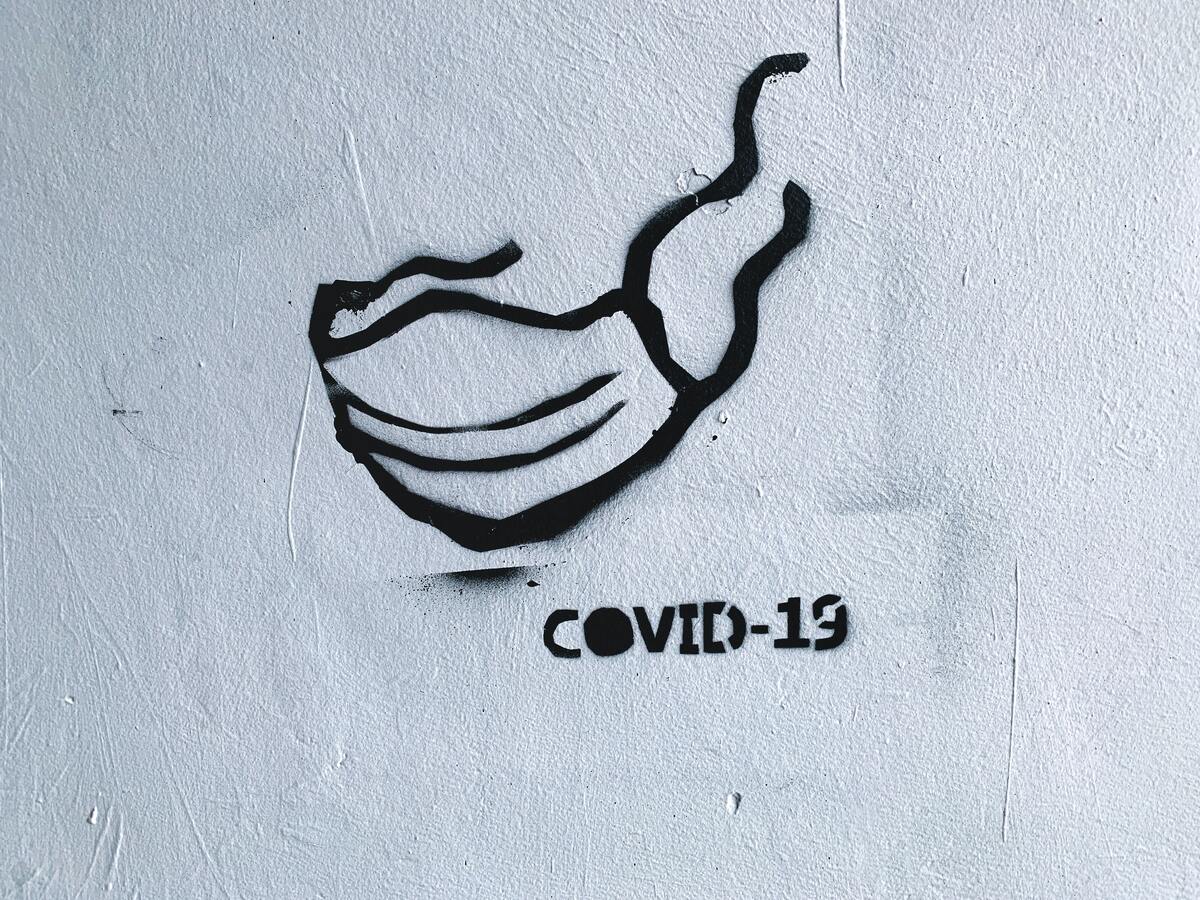 Grafitti Maske Covid-19