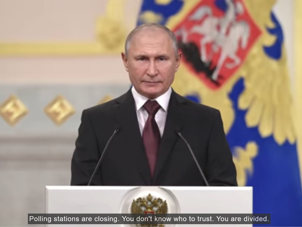 Deepfake von Putin