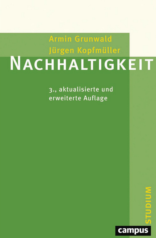 Cover des Buches Nachhaltigkeit von Armin Grunwald und Jürgen Kopfmüller