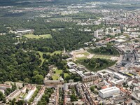 Luftbild Karlsruher Schloss