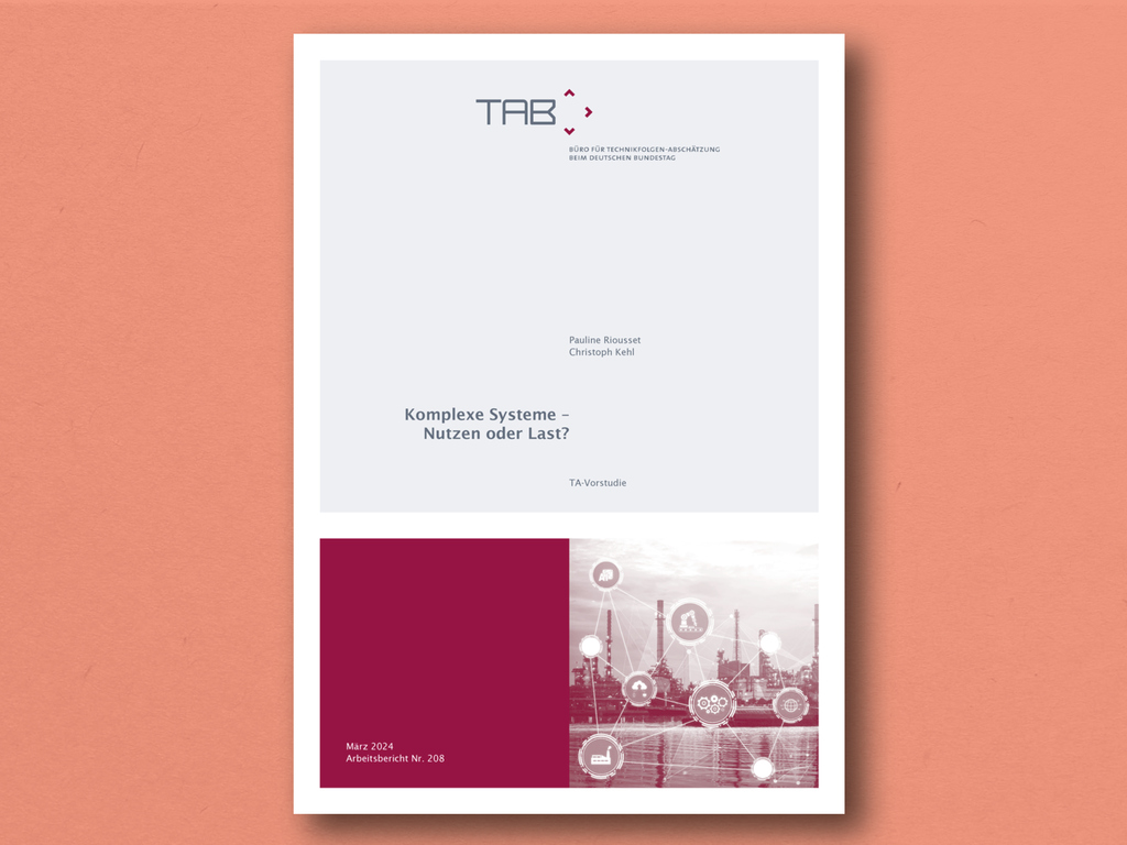 Cover des TAB Berichts über komplexe Systeme