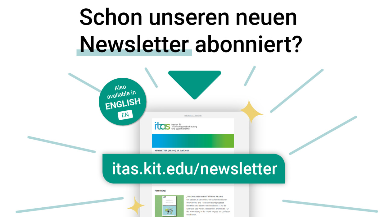 Grafik, die auf die Anmeldung zum Newsletter hinweist