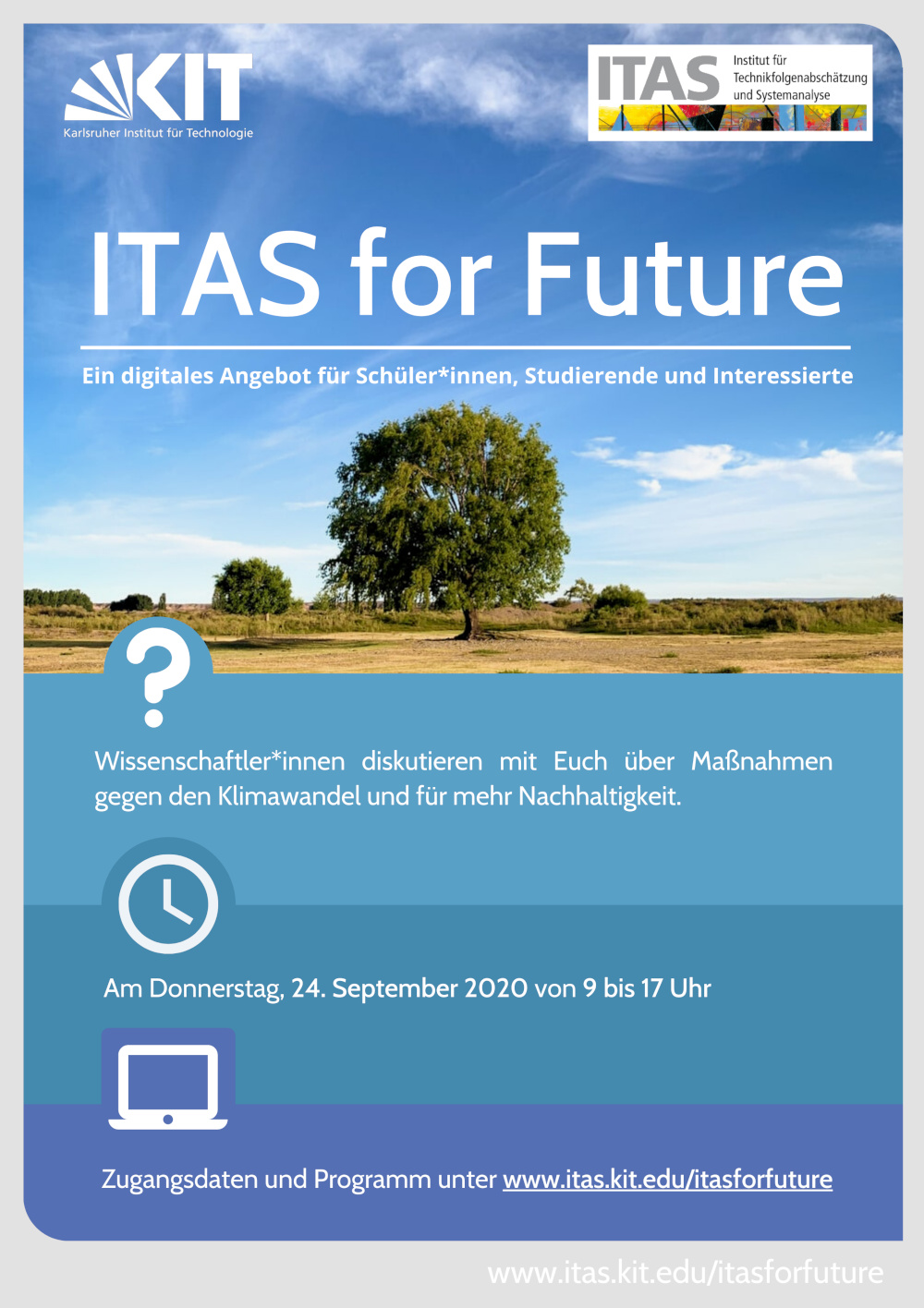 Plakat ITAS for Future am 24.9.2020